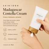SKIN1004 - Madagascar Centella Cream, Crema Hidratante ligera, ayuda a calmar la piel irritada y protege y fortalece la barrera protectora de la piel, 75 ml