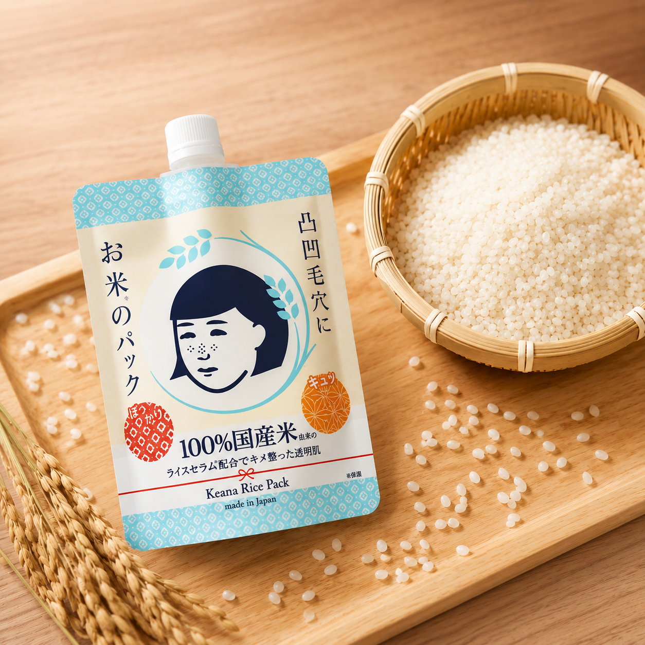 ISHIZAWA LAB - KEANA Rice Pack 170 g – Mascarilla Facial Hidratante de Arroz