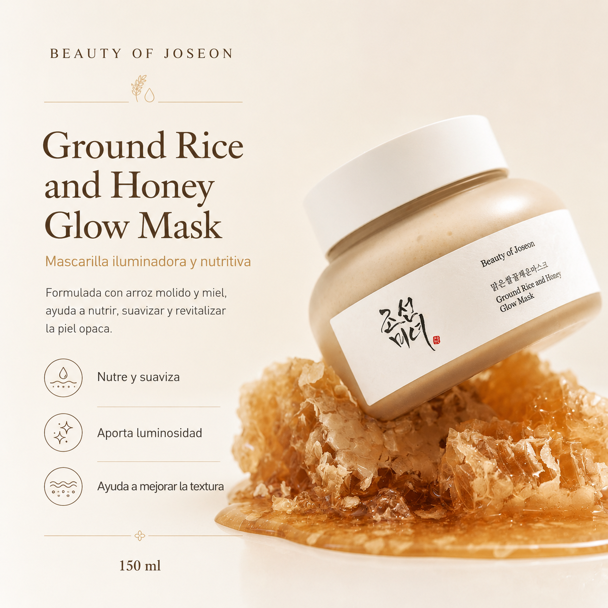 BEAUTY OF JOSEON - Ground Rice And Honey Glow Mask | 150 ML
