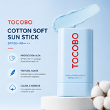 TOCOBO - Cotton Soft Sun Stick SPF50+ PA+++ | 19g | Protector solar en barra con acabado mate