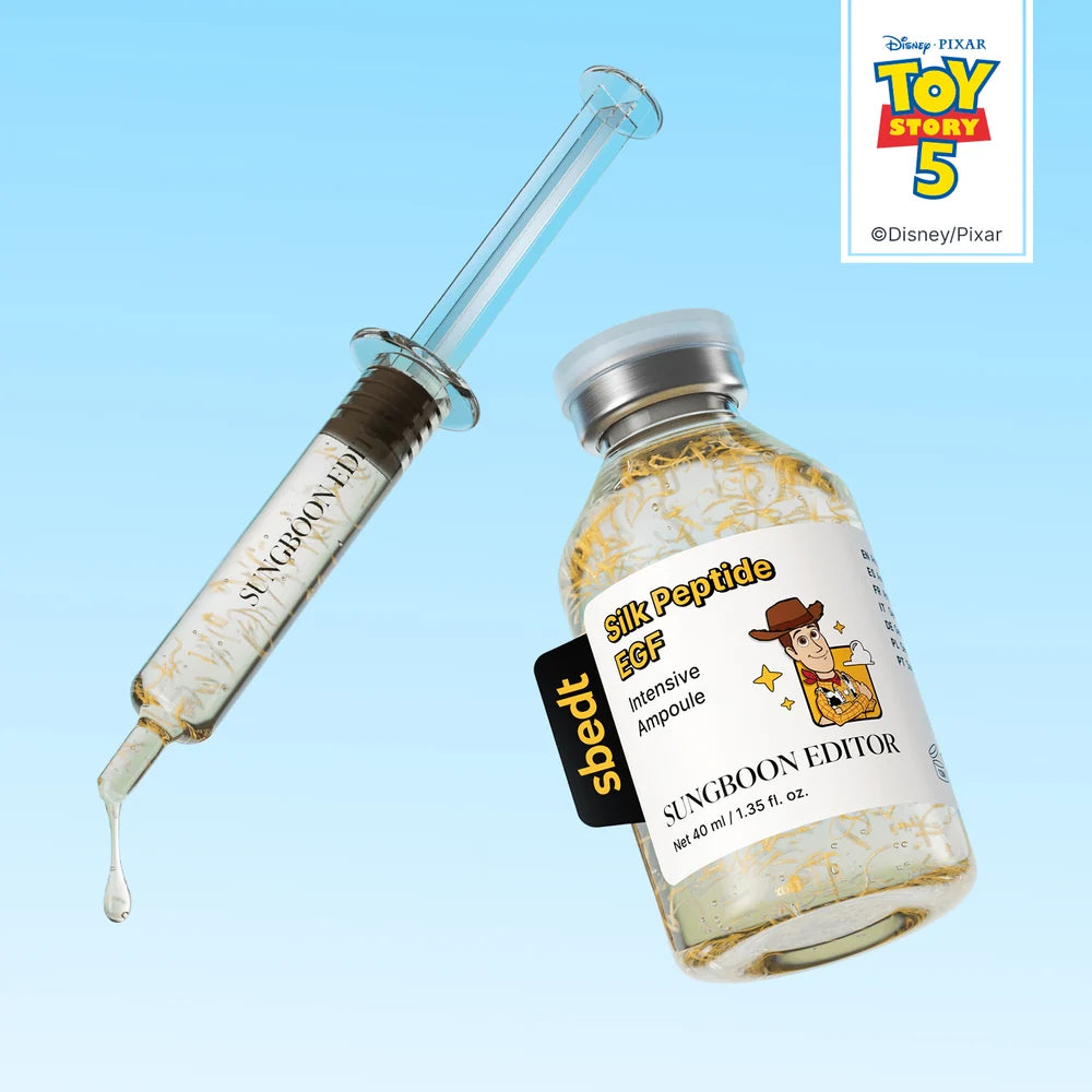 SUNGBOON EDITOR – Silk Peptide EGF Intensive Ampoule 40 ml | Toy Story 5 Woody Limited Edition
