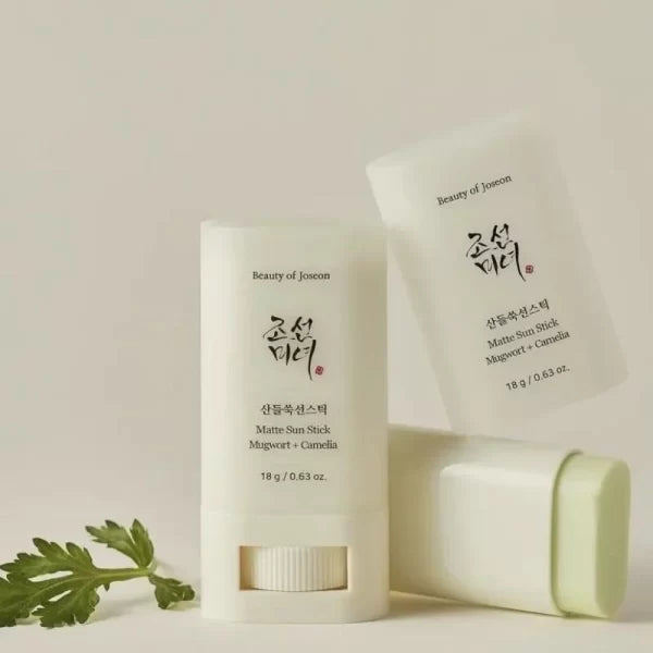 BEAUTY OF JOSEON - Matte Sun Stick: Mugwort + Camellia | 18g | Protector solar en barra con acabado mate