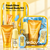 MEDICUBE – Fresh Glow Travel Body Kit | Kit Corporal de Viaje con Body Wash, Desodorante y Bruma