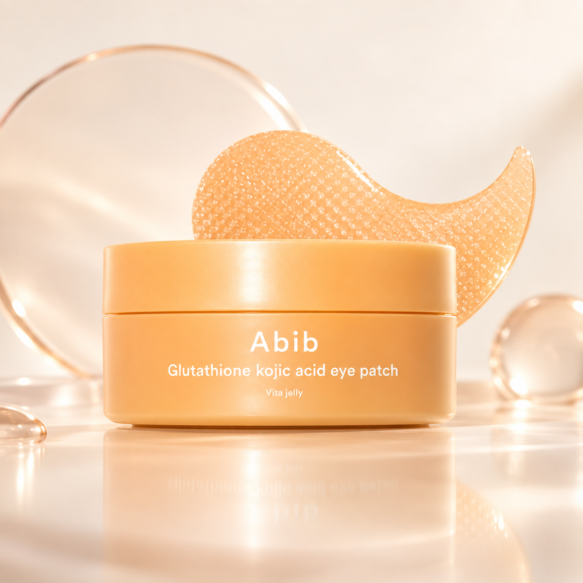ABIB – Glutathione Kojic Acid Eye Patch Vita Jelly 60 Parches | Parches Iluminadores con Glutatión y Ácido Kójico