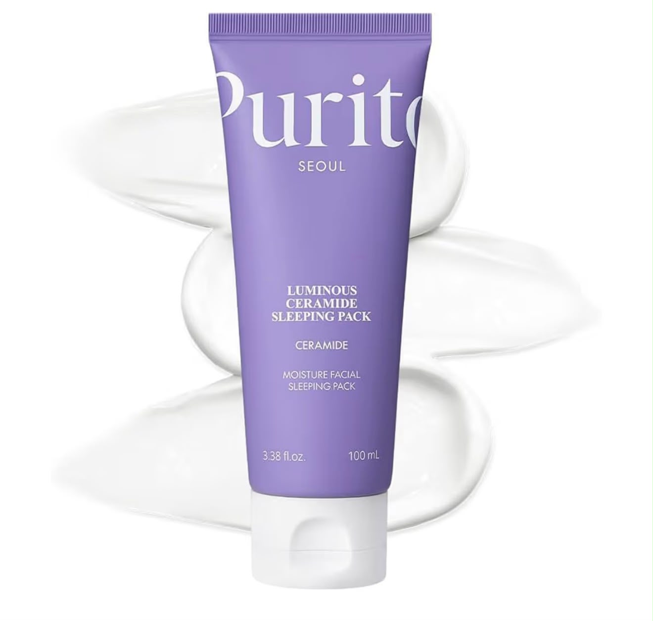 PURITO SEOUL – Luminous Ceramide Sleeping Pack 80 ml – Mascarilla Nocturna Hidratante y Reparadora