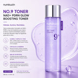 NUMBUZIN – No.9 NAD PDRN Boosting Toner 150 ml – Tónico Reafirmante y Regenerador