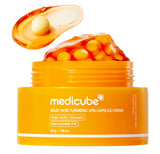 MEDICUBE – Kojic Acid Turmeric Capsule Cream 55 g – Crema Iluminadora Antimanchas