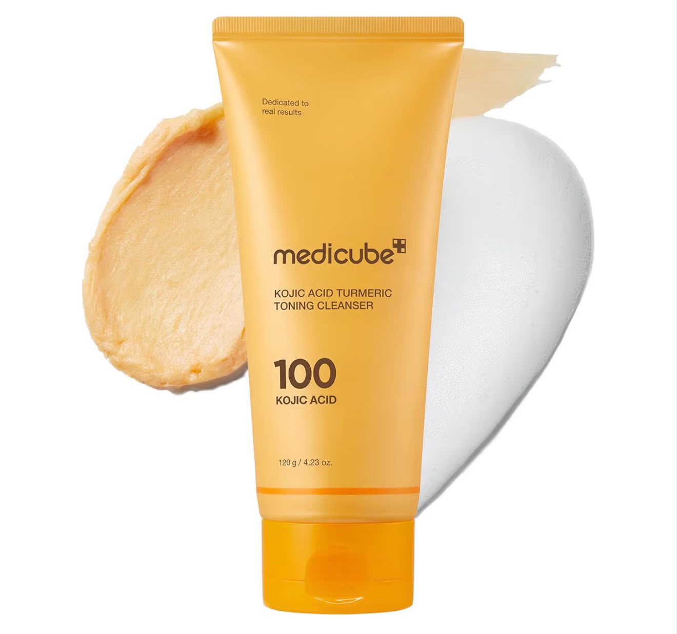 MEDICUBE – Kojic Acid Turmeric Toning Cleanser 120 g – Limpiador Iluminador Antimanchas
