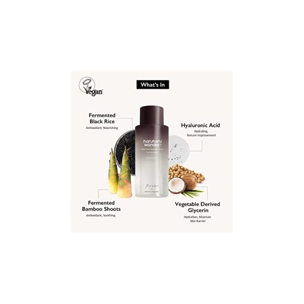 HARUHARU WONDER - Black Rice Hyaluronic Toner | 150ml | Tónico antioxidante y equilibrante